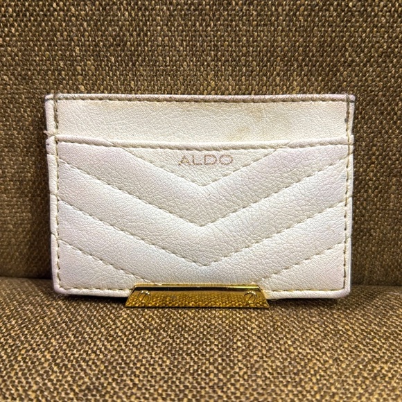 💌 Aldo White Card Holder - Picture 1 of 3